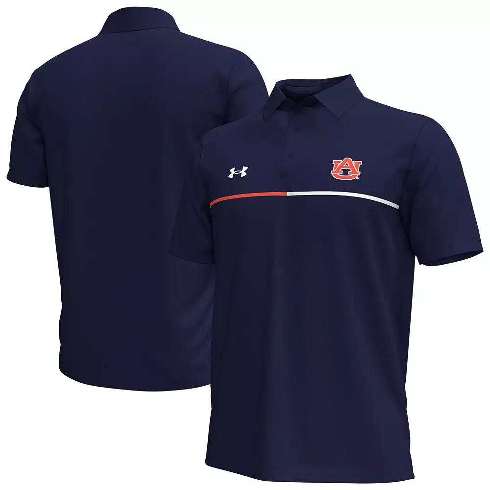Men's Under Armour Orange Auburn Tigers Playoff Chest Stripe Performance Polo, Size: Large Product Image