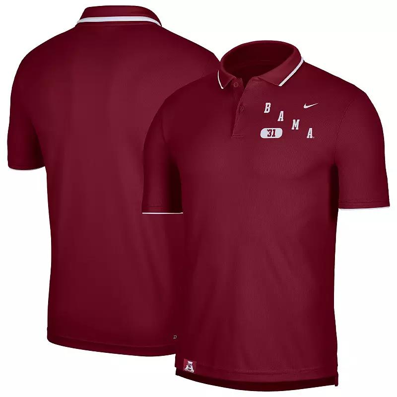 Mens Nike Crimson Alabama Crimson Tide Wordmark Performance Polo Product Image