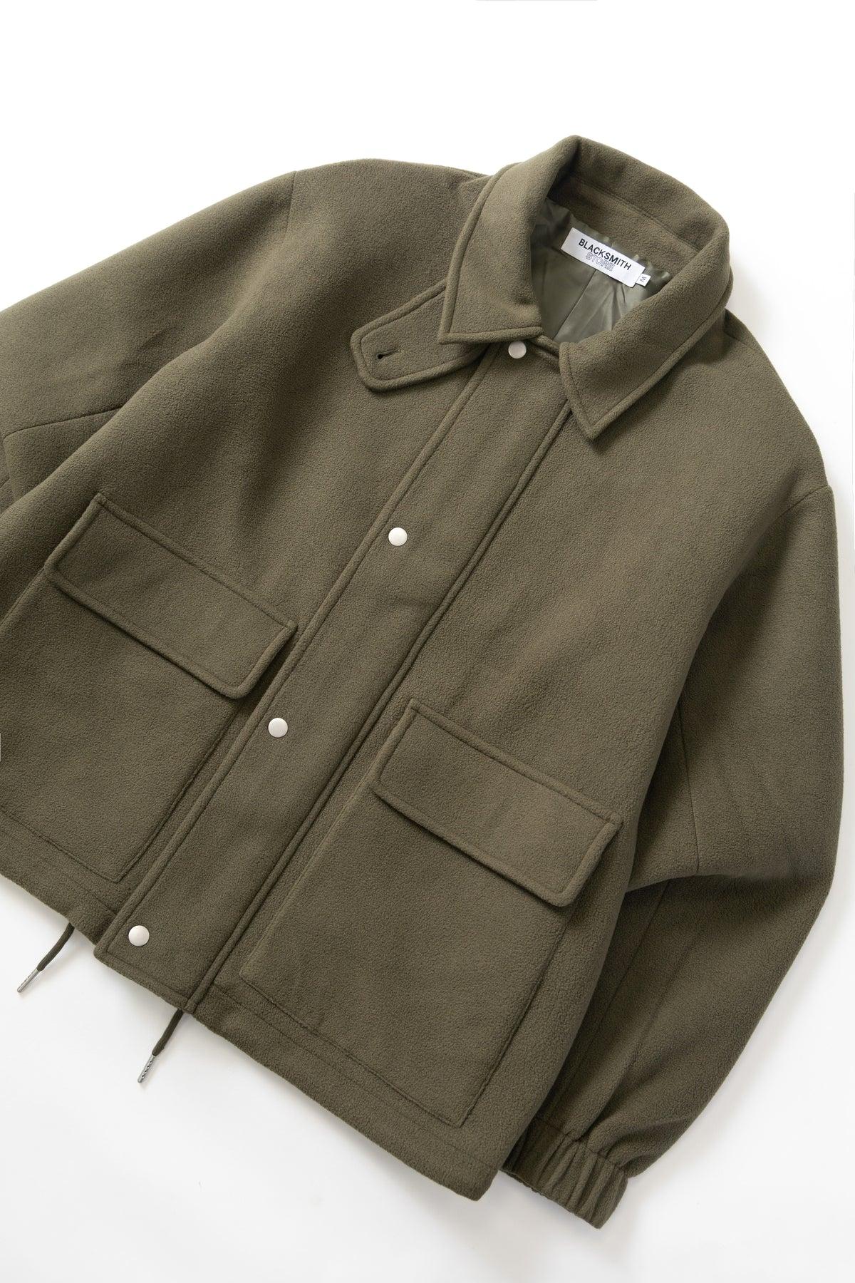Blacksmith - Polar Fleece Warm Up Jacket - Olive Product Image