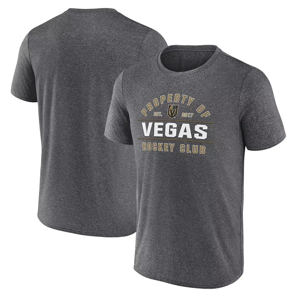 Men's Fanatics Heather Charcoal Vegas Golden Knights Property Of T-Shirt,  Product Image