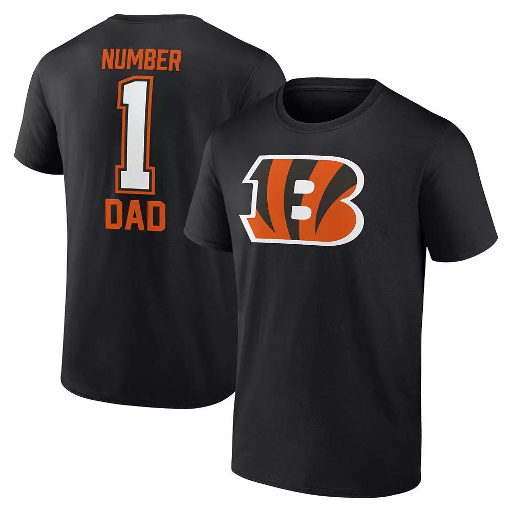 Men's Fanatics Black Cincinnati Bengals Father's Day T-Shirt,  Product Image