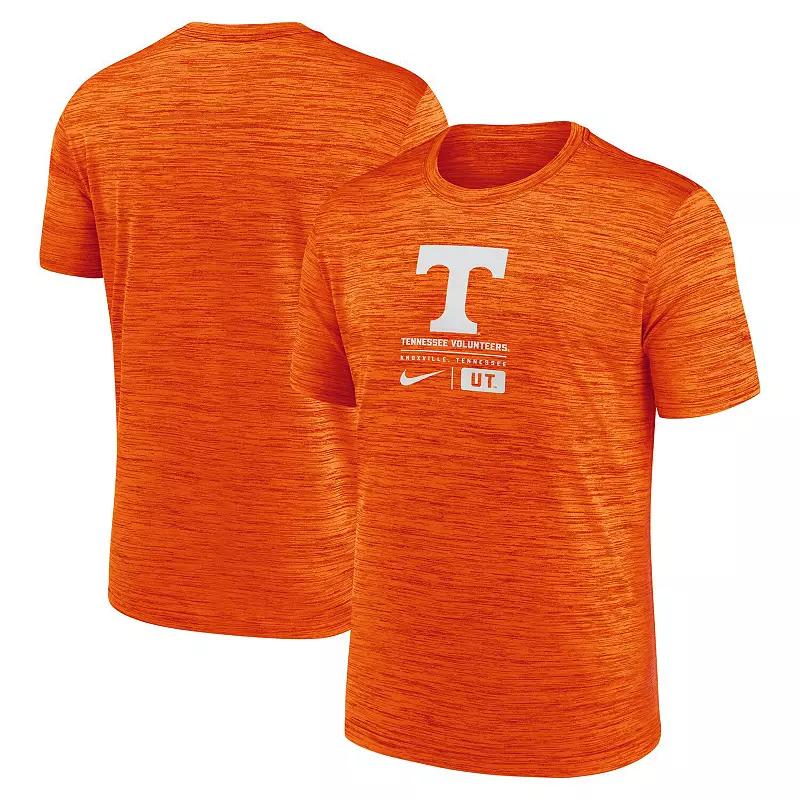 Men's Nike Cardinal Texas Orange Campus Center Block Velocity Performance T-Shirt,  Product Image