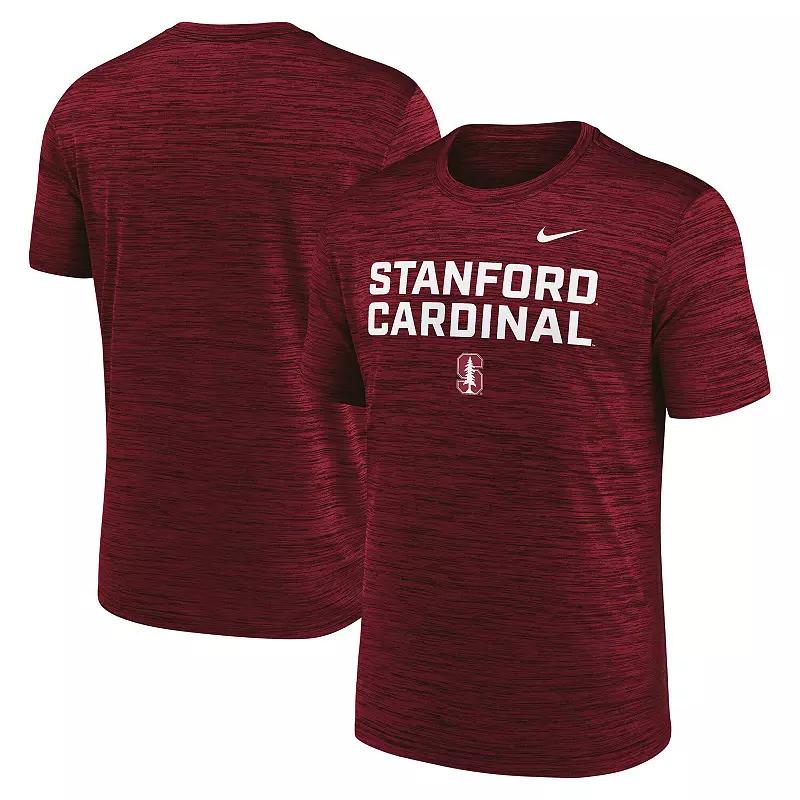Men's Nike Cardinal Stanford Cardinal Campus Center Stack Velocity Performance T-Shirt,  Product Image