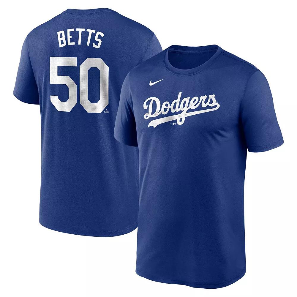 Men's Nike Mookie Betts Royal Los Angeles Dodgers Legend Name & Number Performance T-Shirt,  Product Image