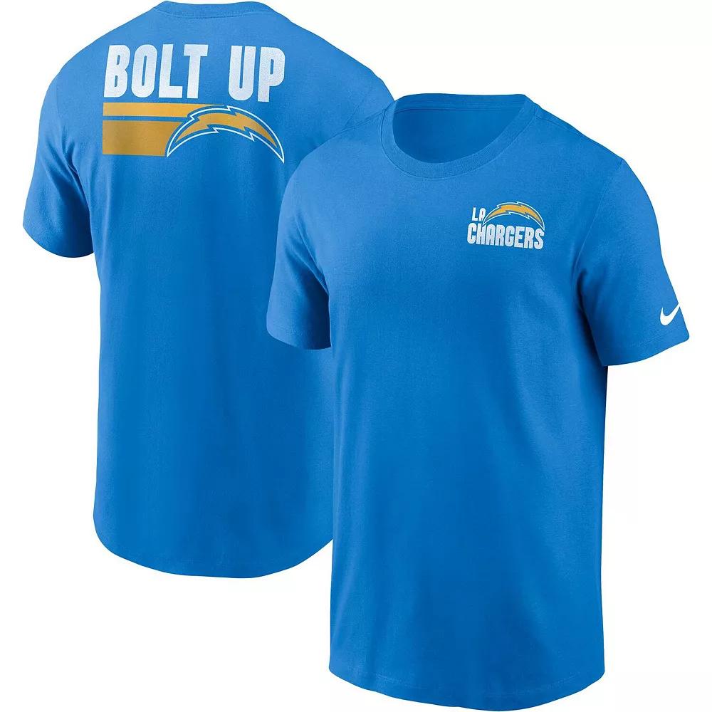 Men's Nike Powder Blue Los Angeles Chargers Blitz Essential T-Shirt,  Product Image