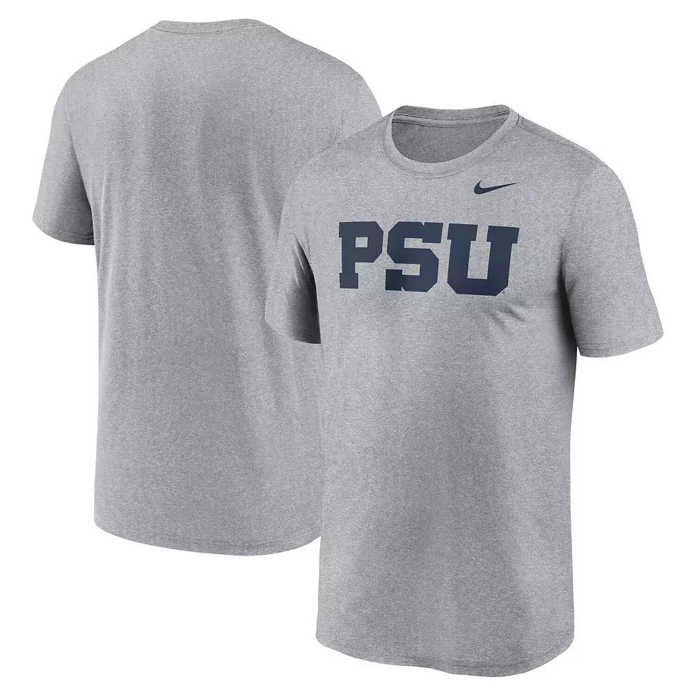 Men's Nike Heather Gray Penn State Nittany Lions Primetime Legend Alternate Logo T-Shirt,  Product Image