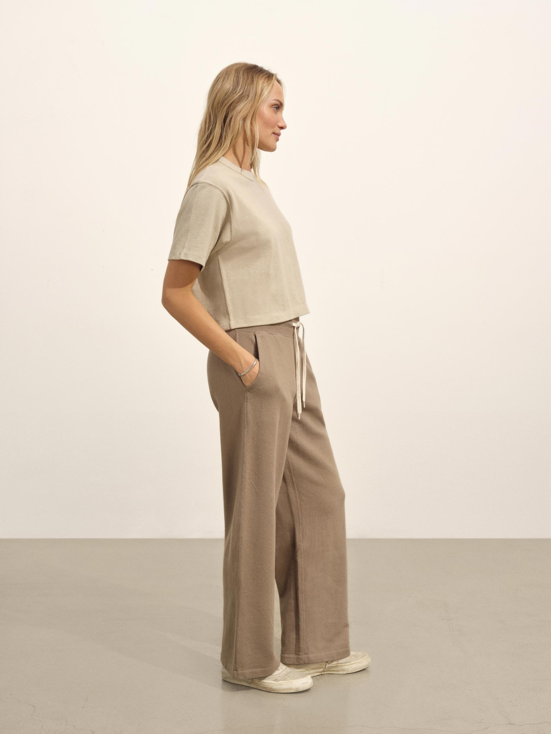 Marsh Fern Venice Wash Vintage Interloop Wide Leg Sweatpant Product Image