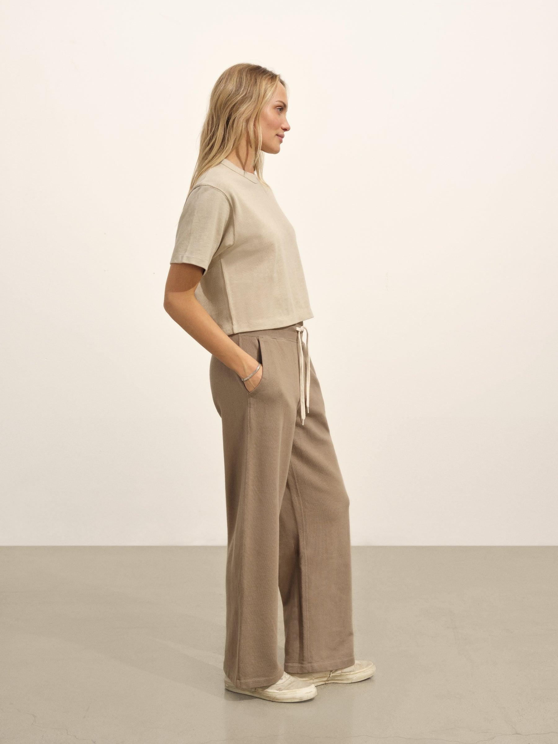 Marsh Fern Venice Wash Vintage Interloop Wide Leg Sweatpant Product Image