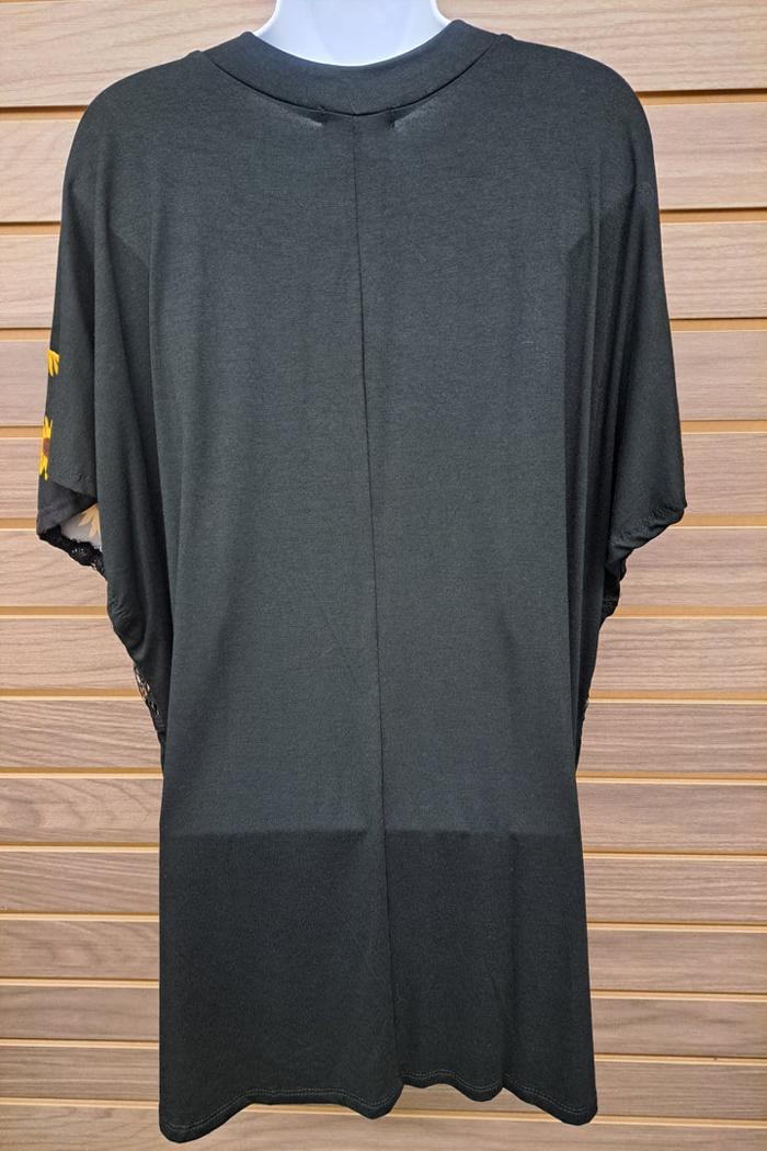 Sunflower & Lace Insert Top Product Image