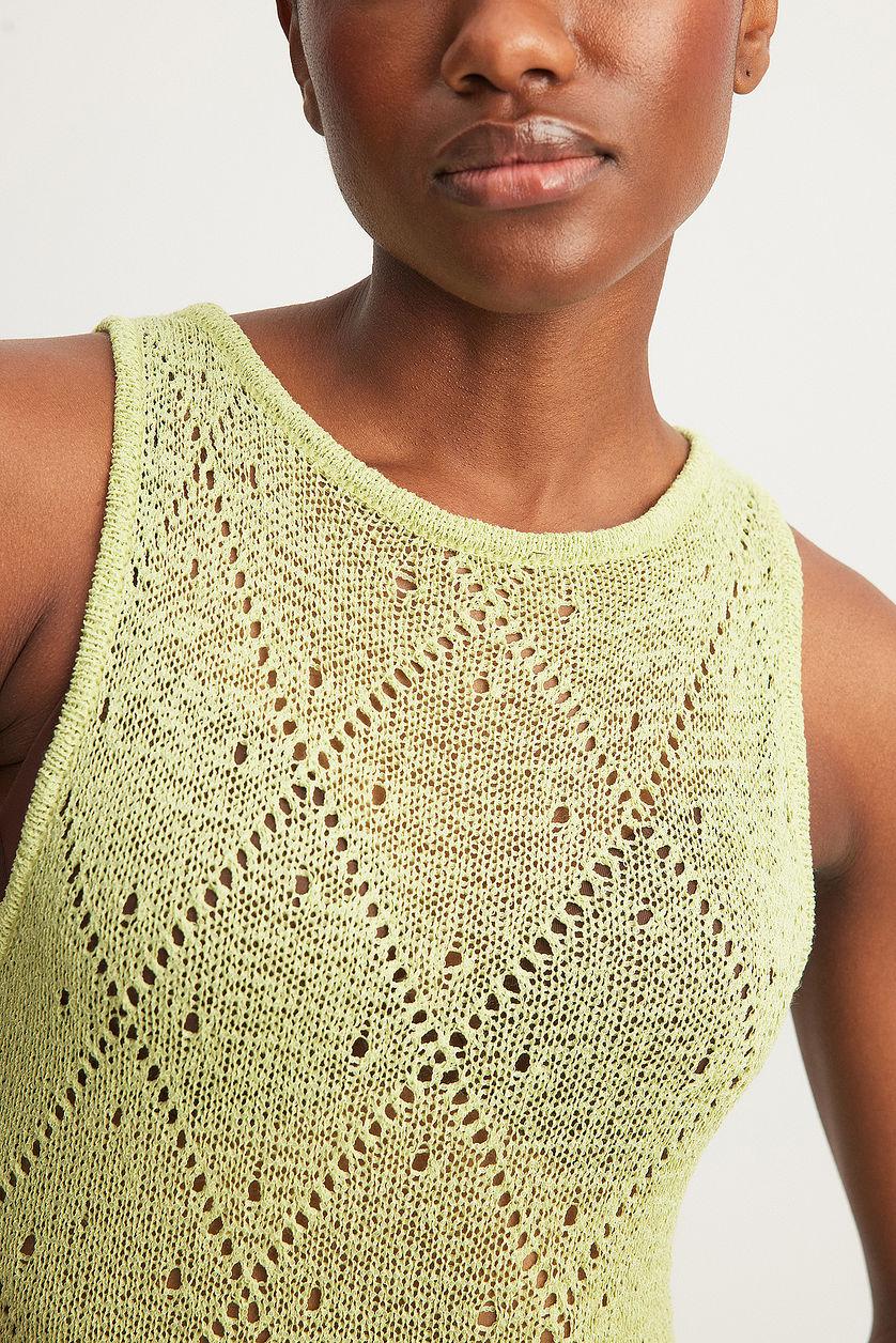 Crochet Knitted Maxi Dress Product Image