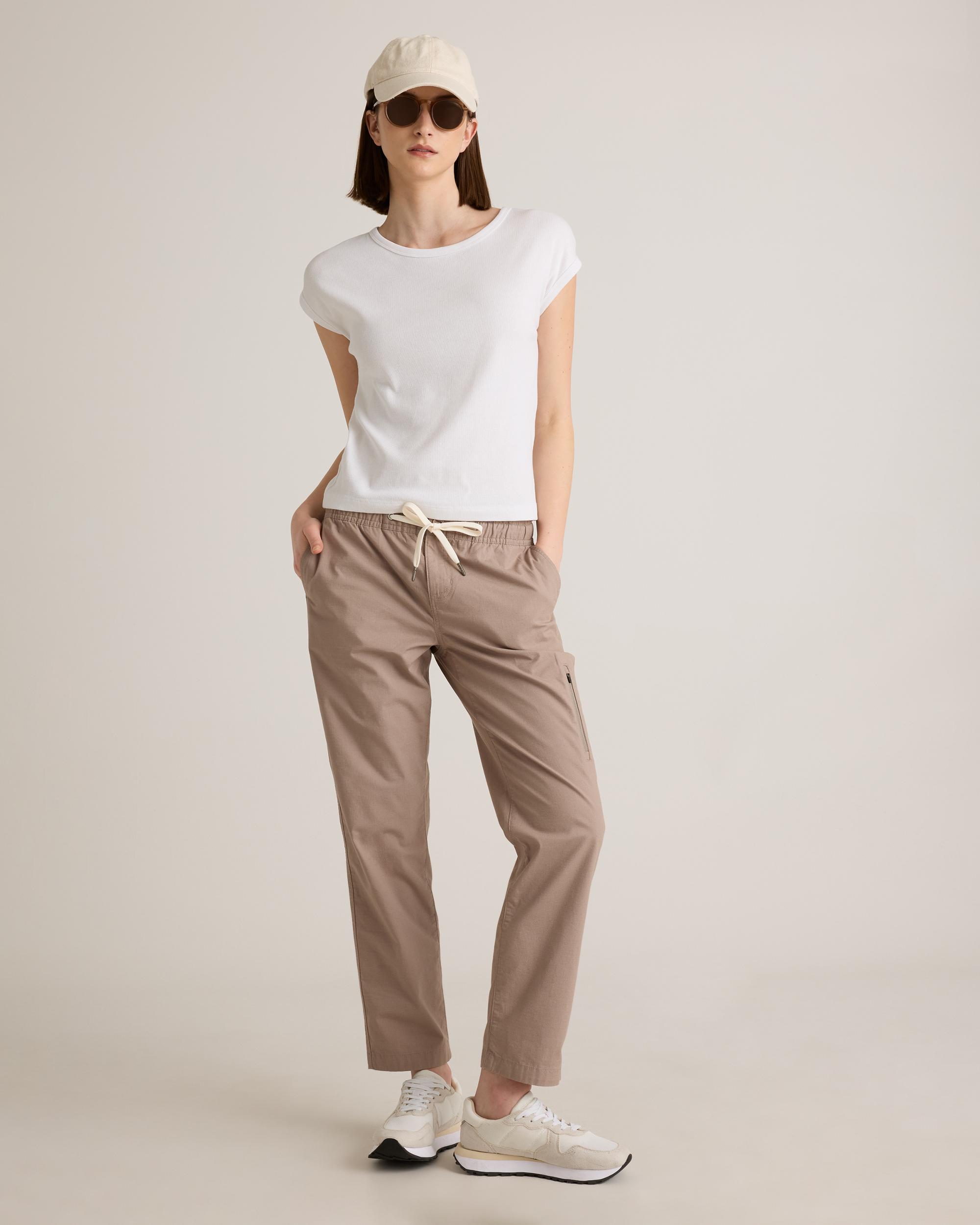 Quince | Women's Organic Stretch Ripstop Straight Pants Cotton Product Image