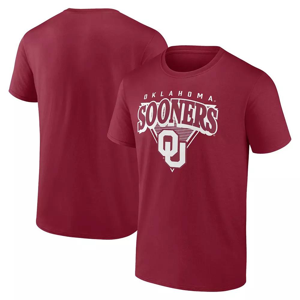 Men's Fanatics Crimson Oklahoma Sooners Modern Tri T-Shirt,  Product Image