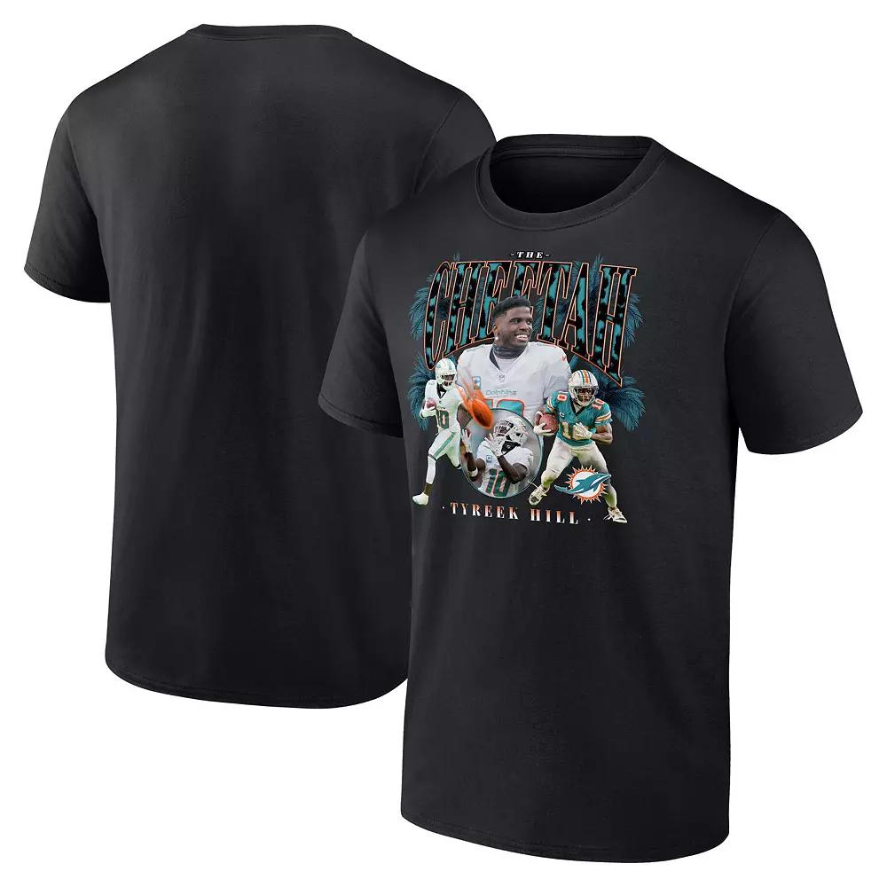Men's Fanatics Tyreek Hill Black Miami Dolphins Notorious Player Graphic T-Shirt,  Product Image
