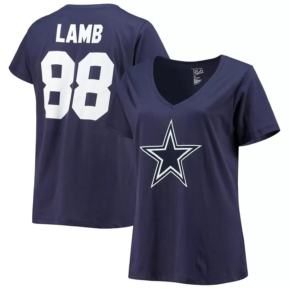 Women's Fanatics Branded CeeDee Lamb Navy Dallas Cowboys Plus  Product Image