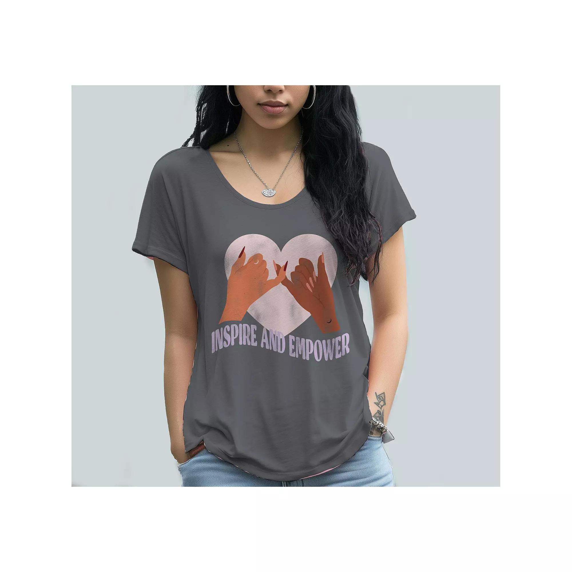 Junior's Grayson Threads Inspire and Empower Graphic Tee, Women's,  Product Image