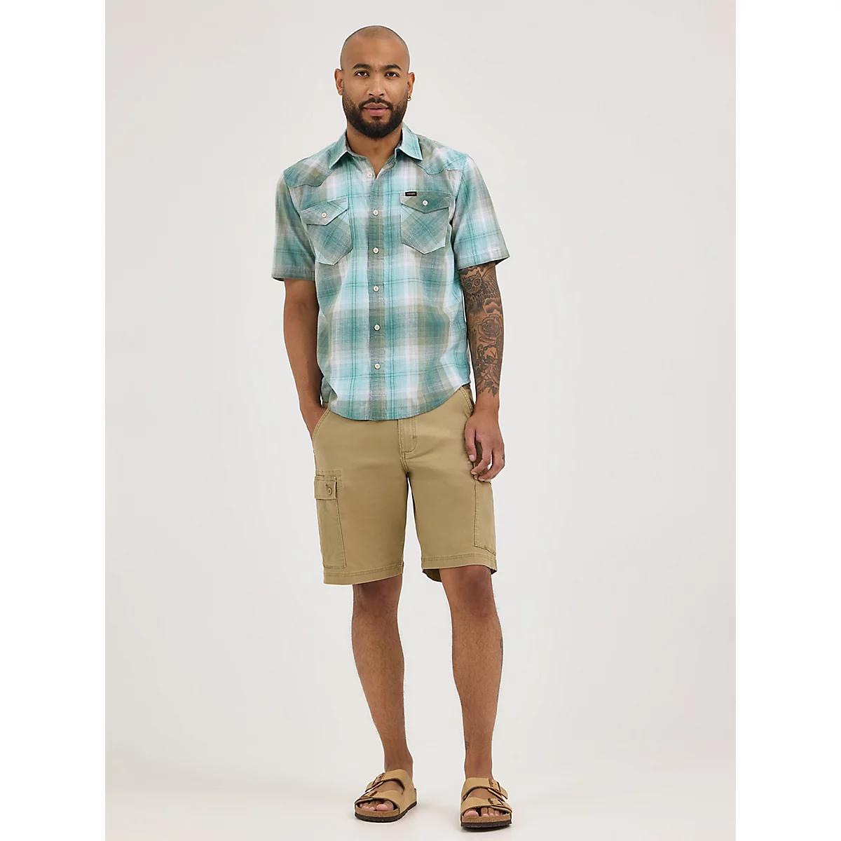 Men's Stretch Ripstop Cargo Short in Caviar Product Image