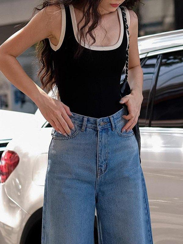 Sling Contrast Edge Rompers Product Image