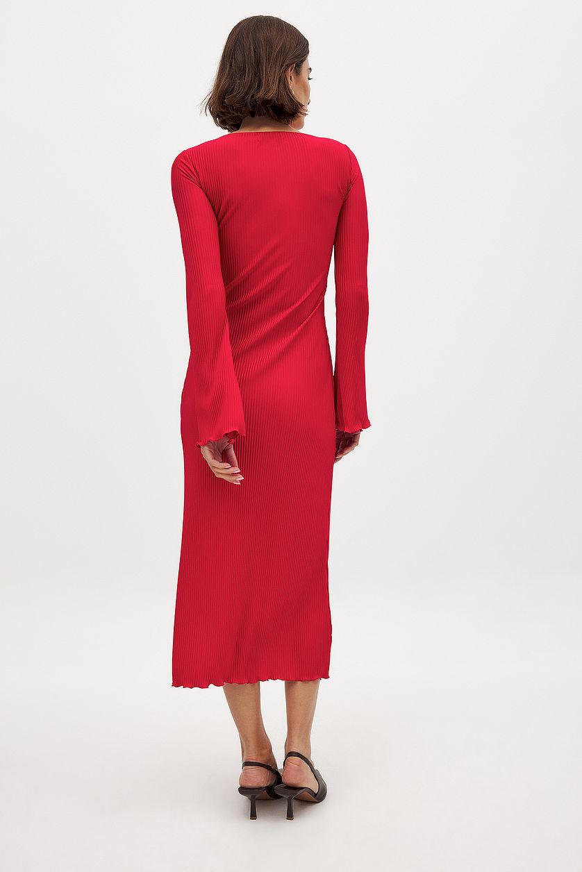 Pleated Midi Dress Product Image