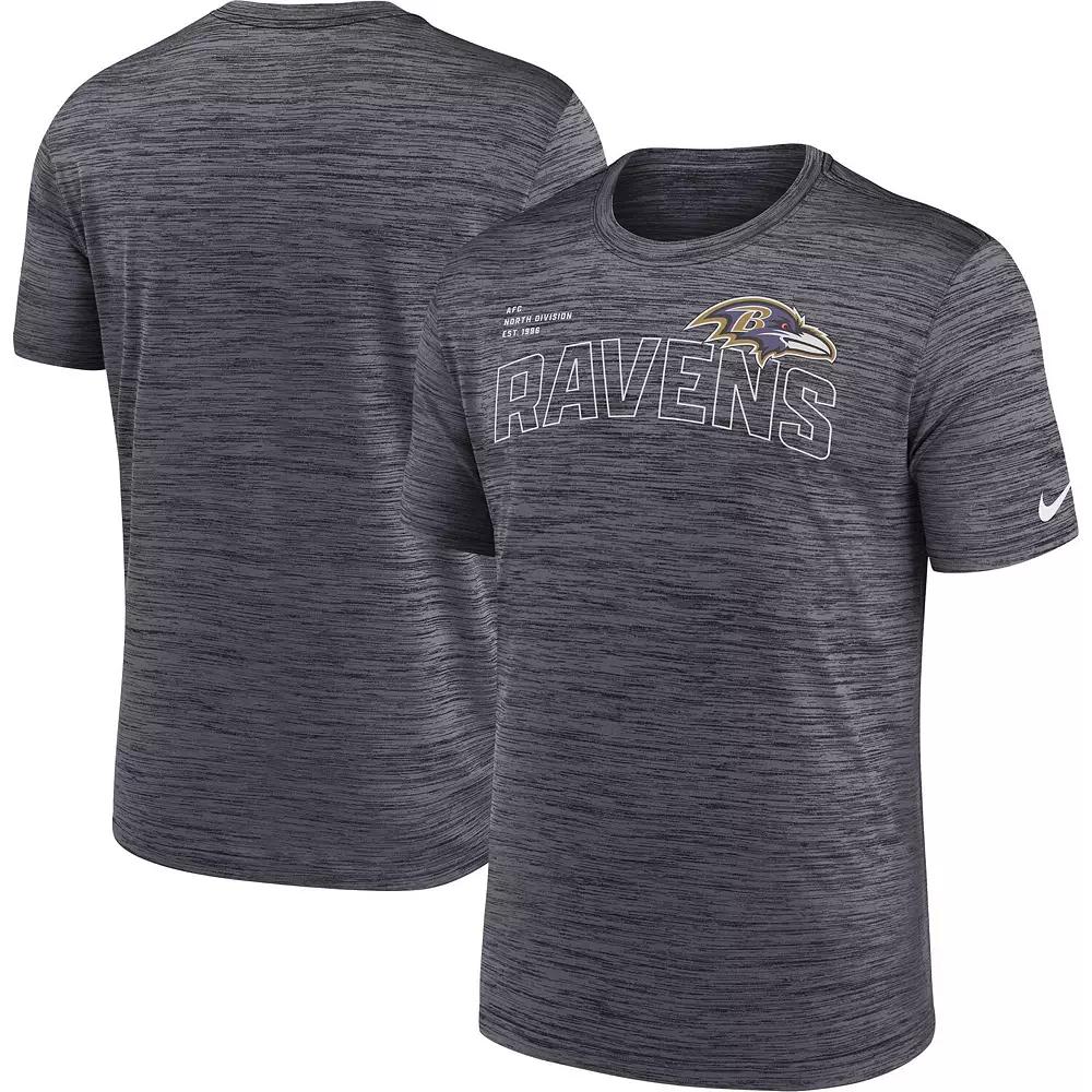 Men's Nike Black Baltimore Ravens Velocity Arch Performance T-Shirt,  Product Image
