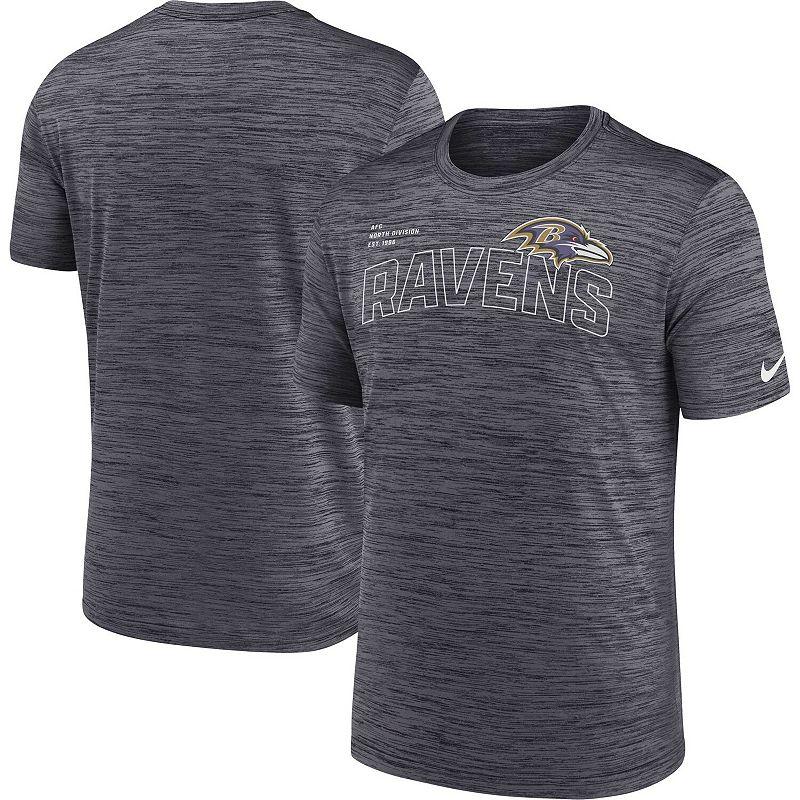 Men's Nike Black Baltimore Ravens Velocity Arch Performance T-Shirt,  Product Image