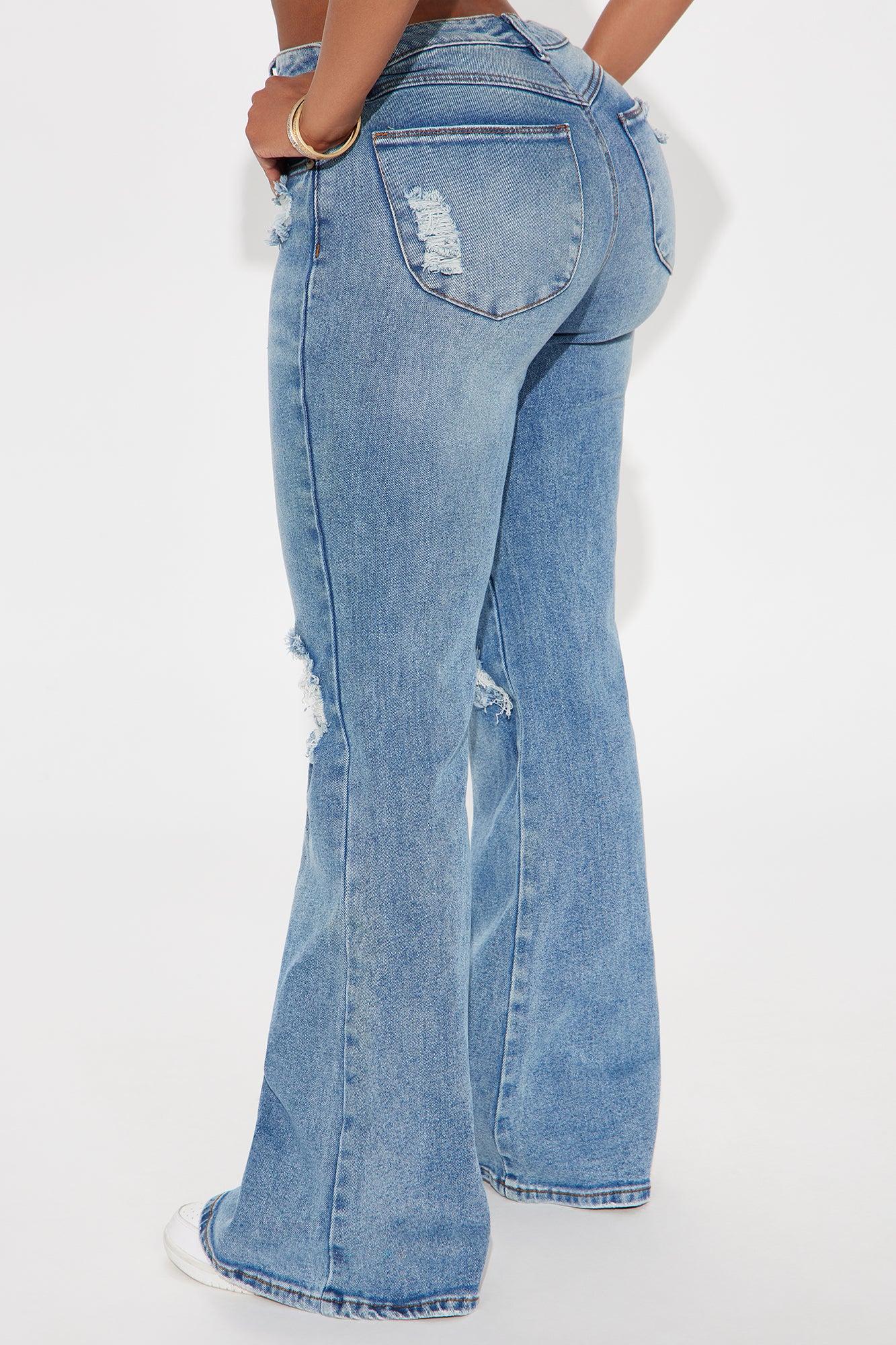 Always First Ripped Flare Jeans - Medium Wash Female Product Image