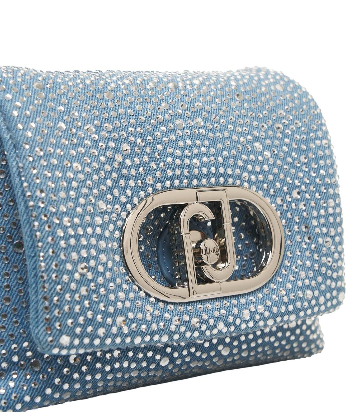 Shoulder bag with rhinestones 'LaPuffy' Product Image