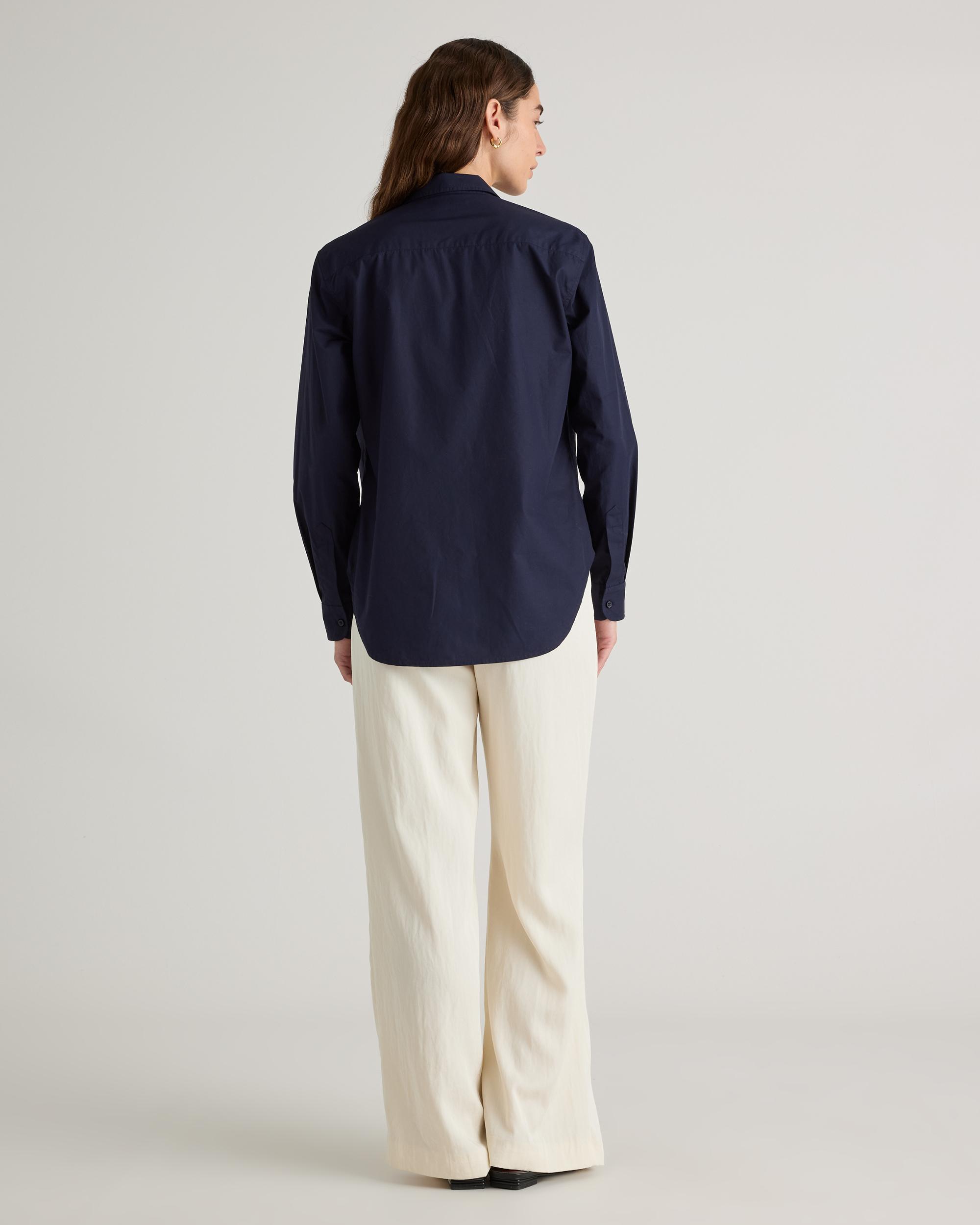 Quince | Women's Poplin Long Sleeve Shirt Organic Cotton Product Image