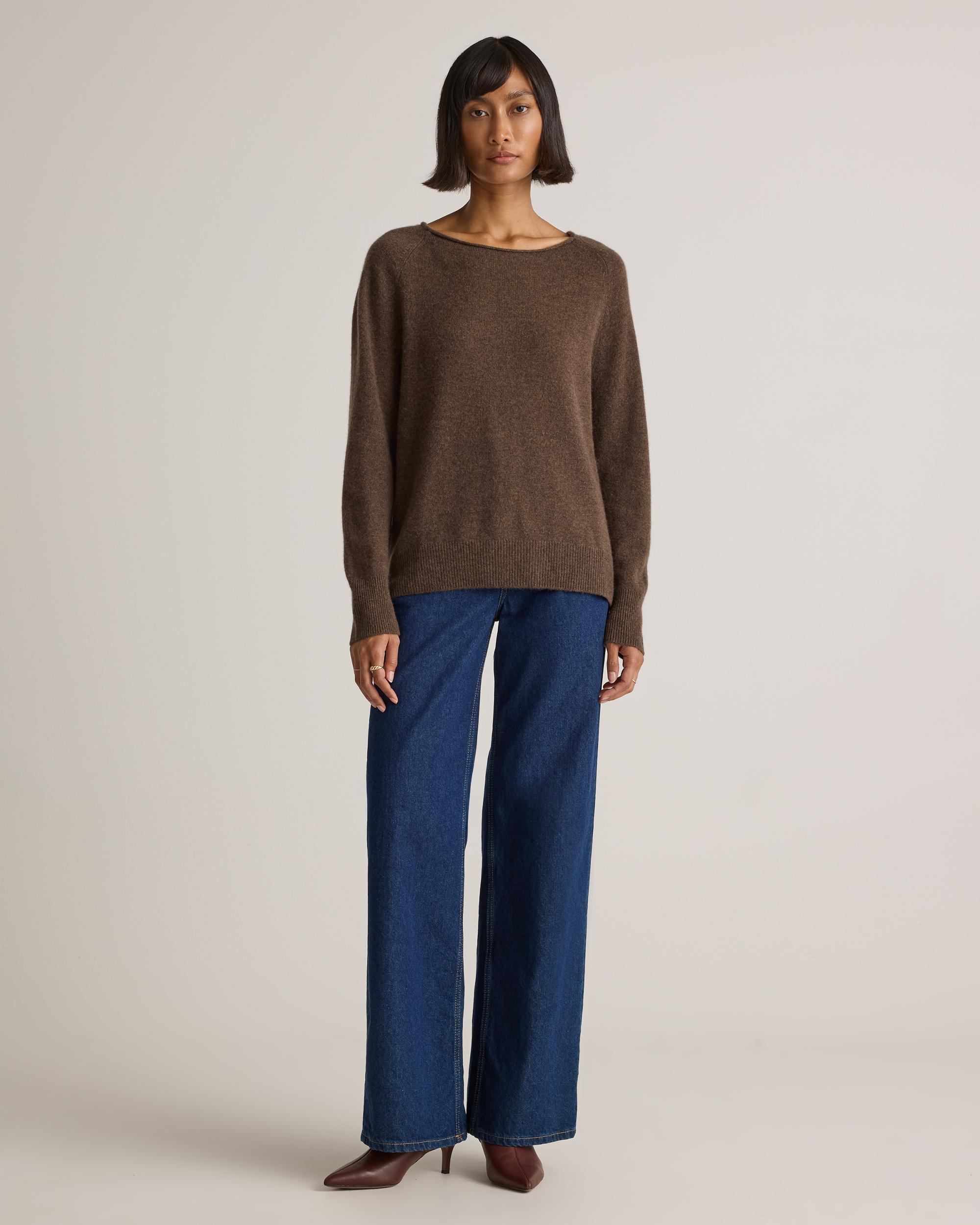 Quince | Women's Mongolian Cashmere Boatneck Sweater Product Image