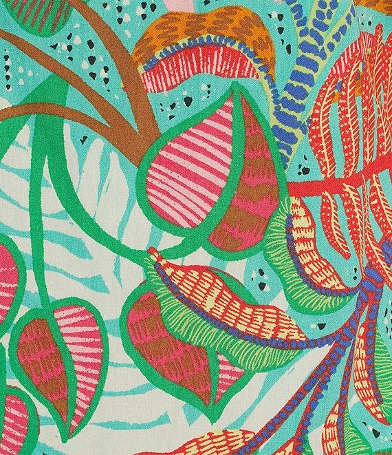 Vince Camuto Floral Print Off-The-Shoulder 3/4 Sleeve Knee Length Shift Dress Product Image