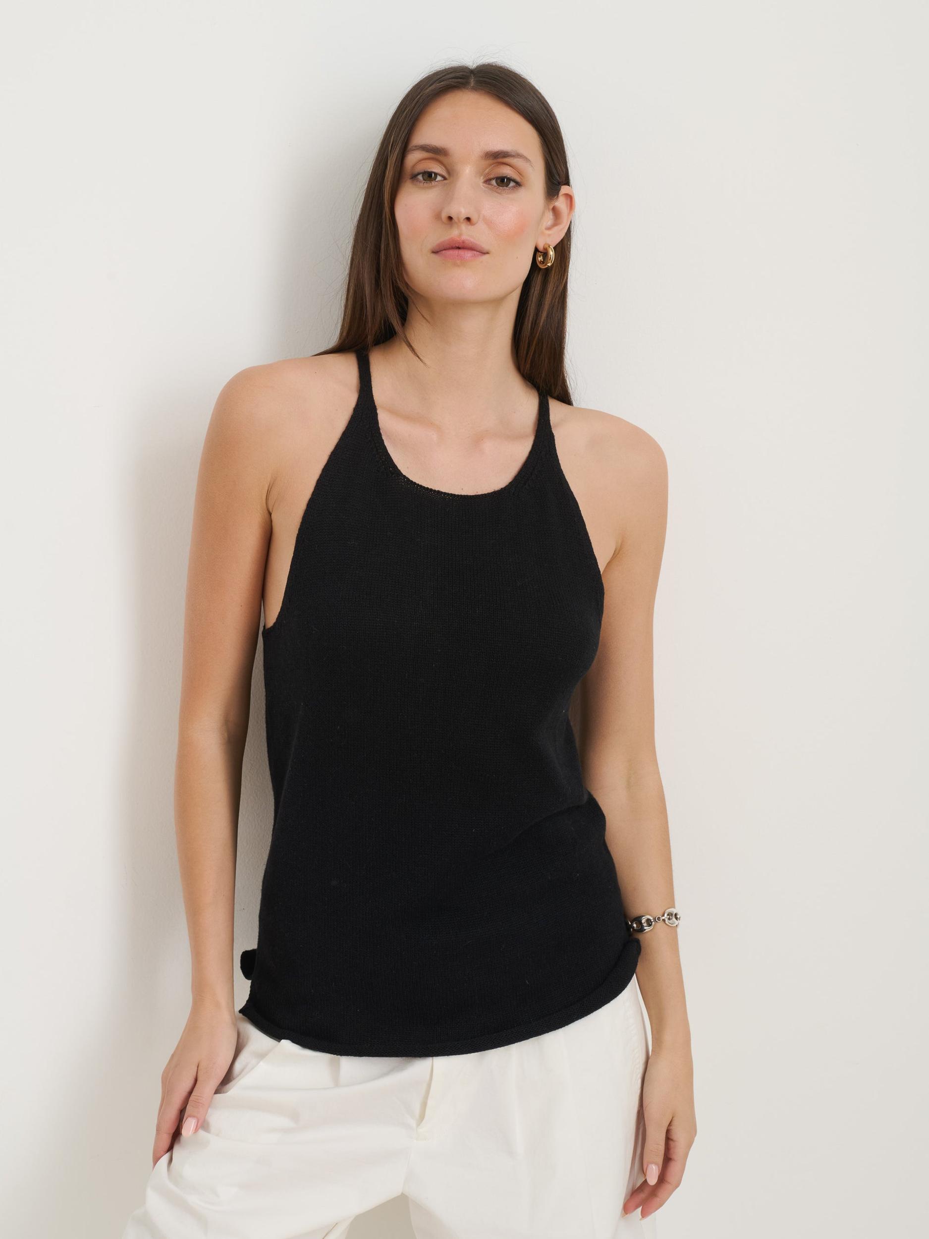 Josie Tank In Linen Cotton Product Image