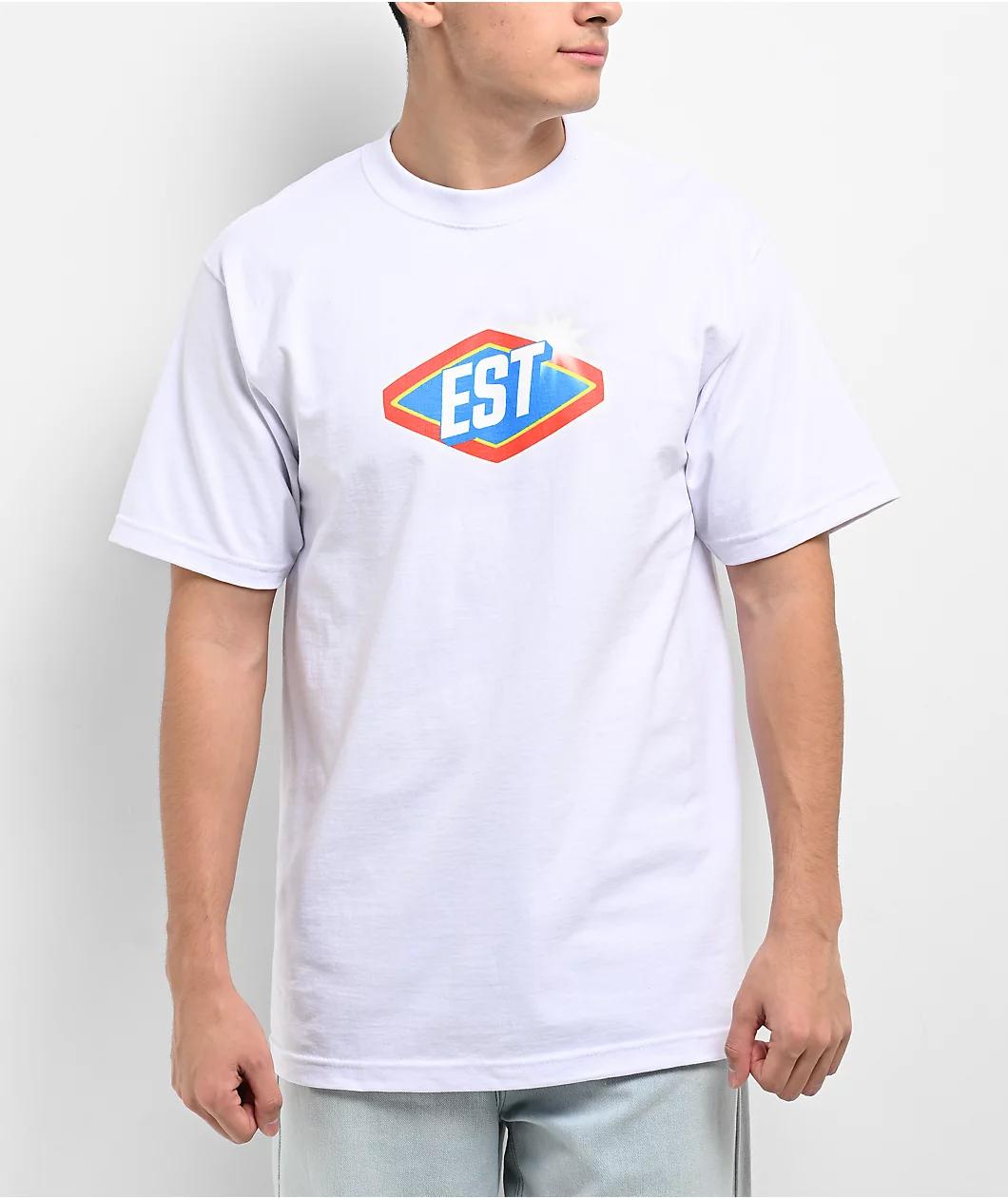 EST 19XX Blxxch White T-Shirt Product Image