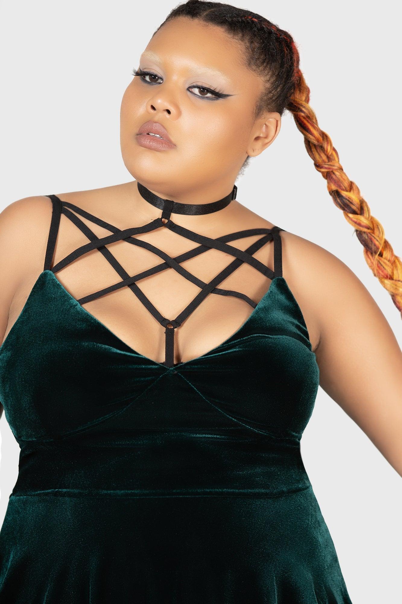 Magica Skater Dress [EMERALD] Female Product Image