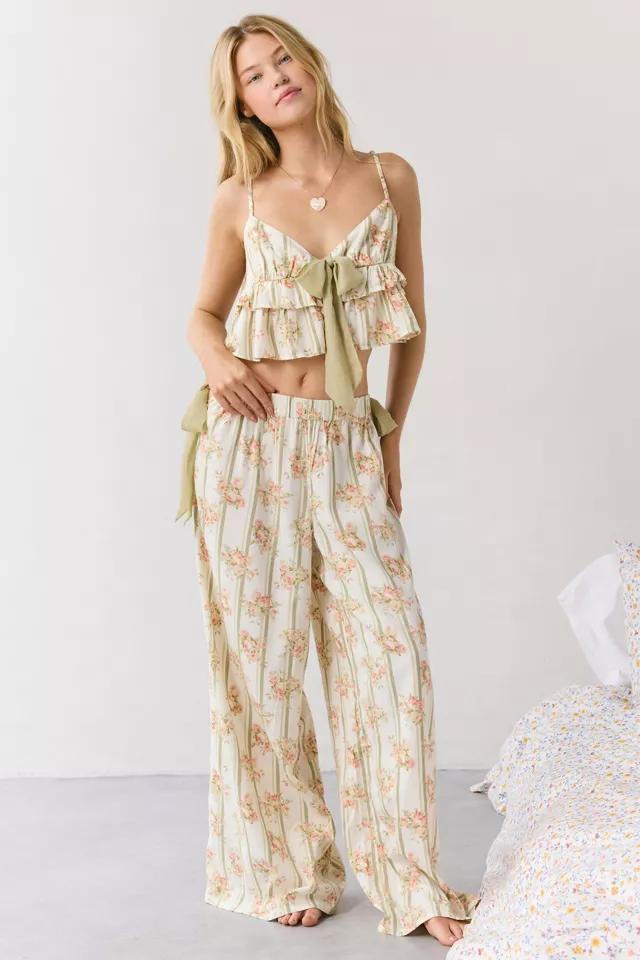 Out From Under Sweet Nothings Tie-Front Bow Babydoll Tank Top Product Image