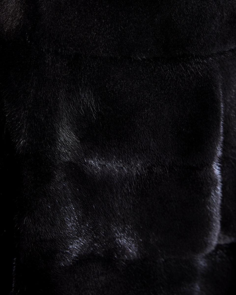 Mink Jacket with Horizontal Hem Product Image