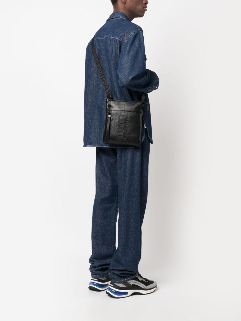 logo-embossed messenger bag Product Image