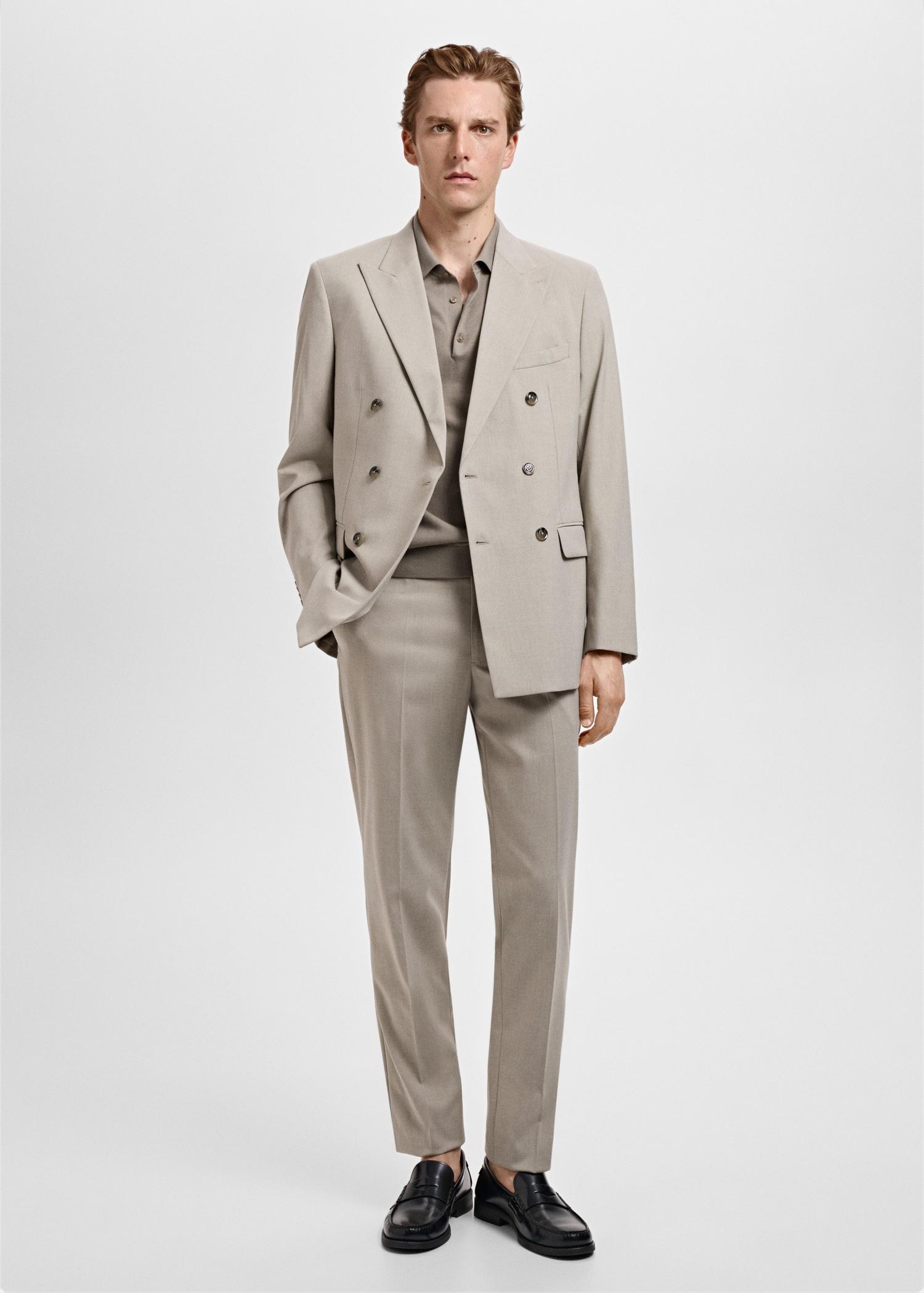 Monaco slim-fit suit pants - Men | MANGO USA Product Image