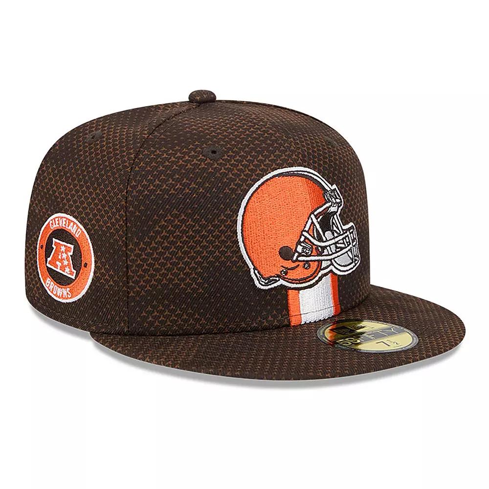 Men's New Era  Brown Cleveland Browns 2024 Sideline 59FIFTY Fitted Hat, Size: 7 1/8 Product Image