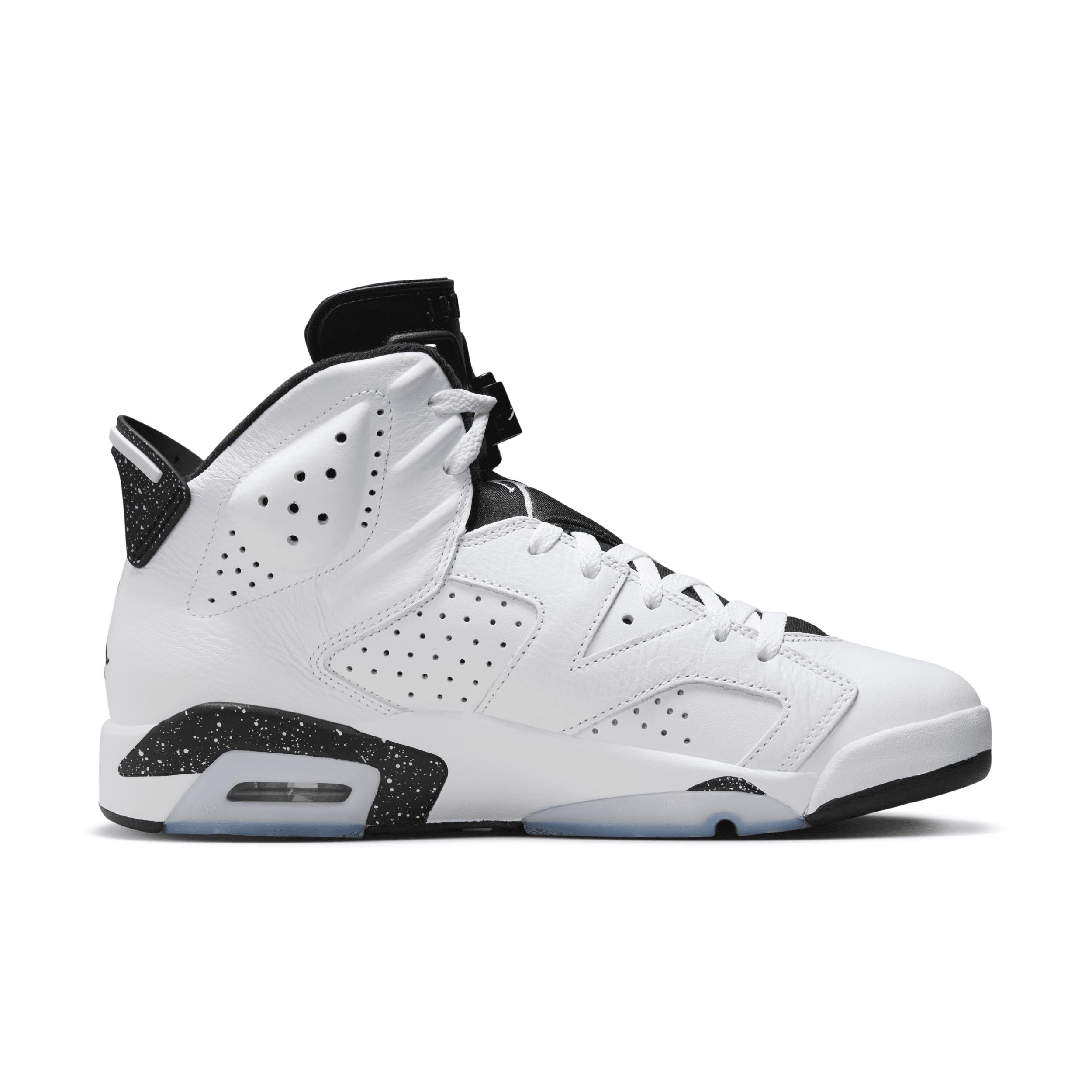 Men's Air Jordan 6 Retro Black" Shoes in White Product Image