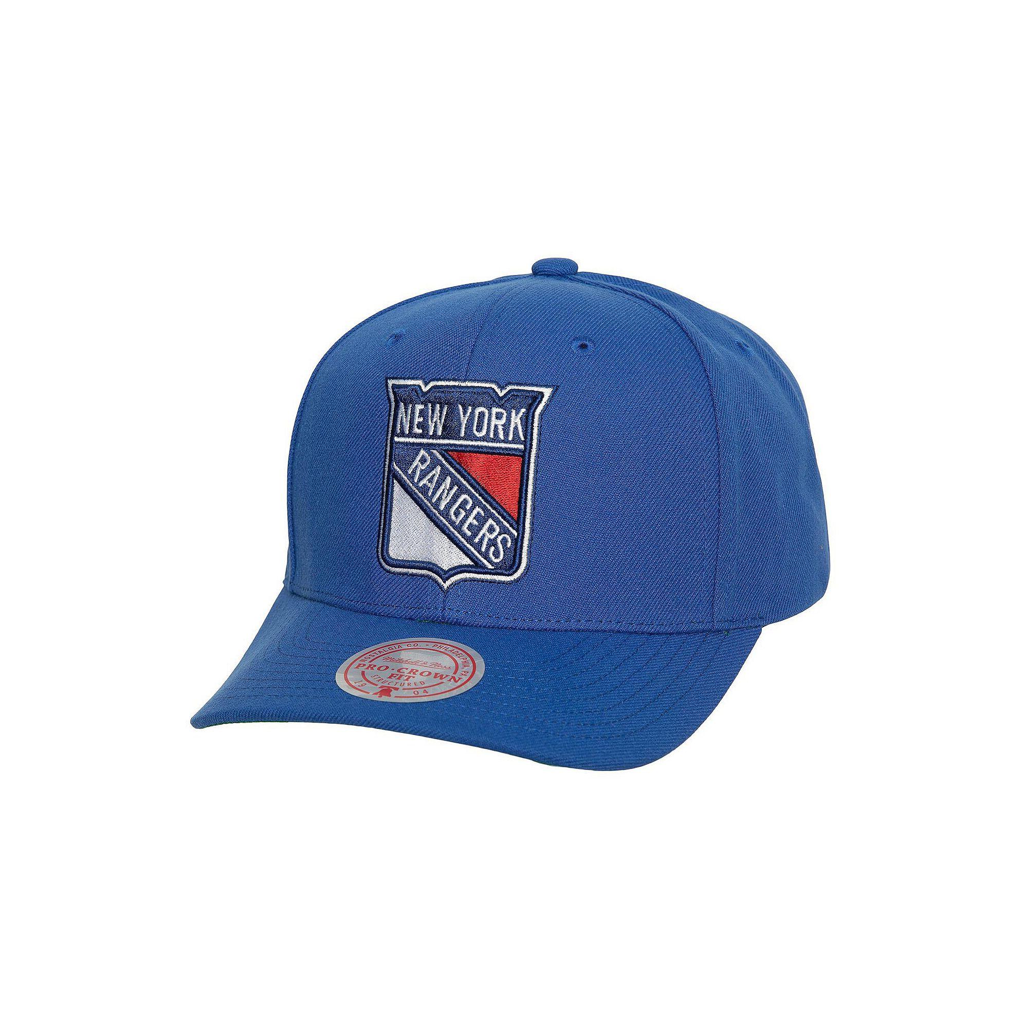 Men's Mitchell & Ness Blue New York Rangers Team Ground Pro Adjustable Hat, Ran Blue Product Image