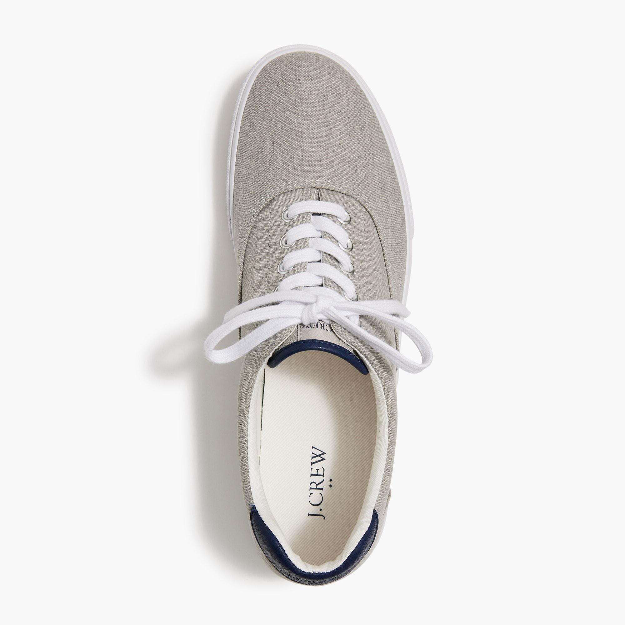 Canvas lace-up sneakers Product Image