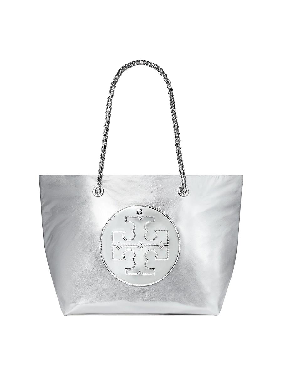 Womens Ella Metallic Nylon Tote Bag Product Image