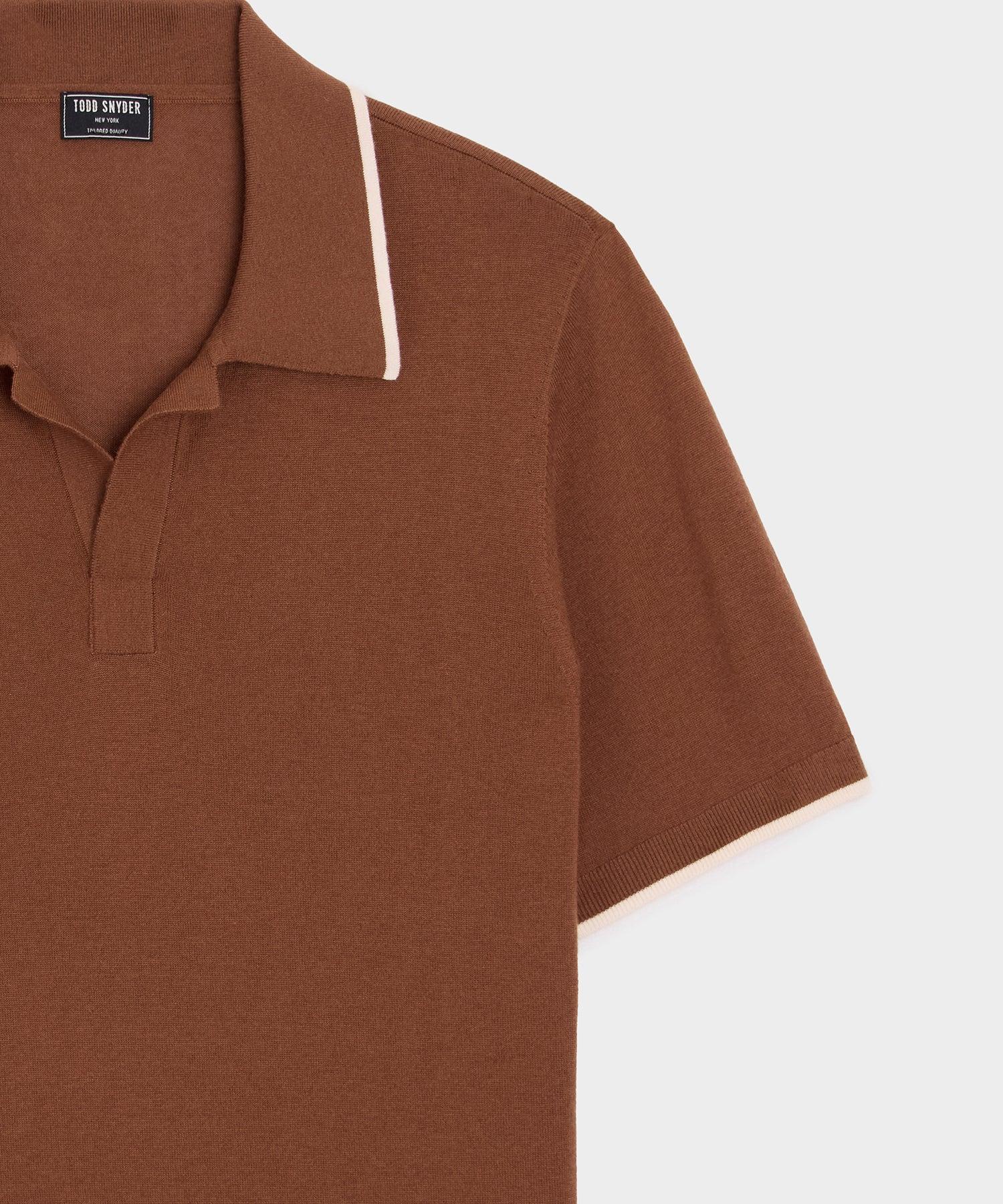 Silk-Cashmere Tipped Montauk Sweater Polo Product Image