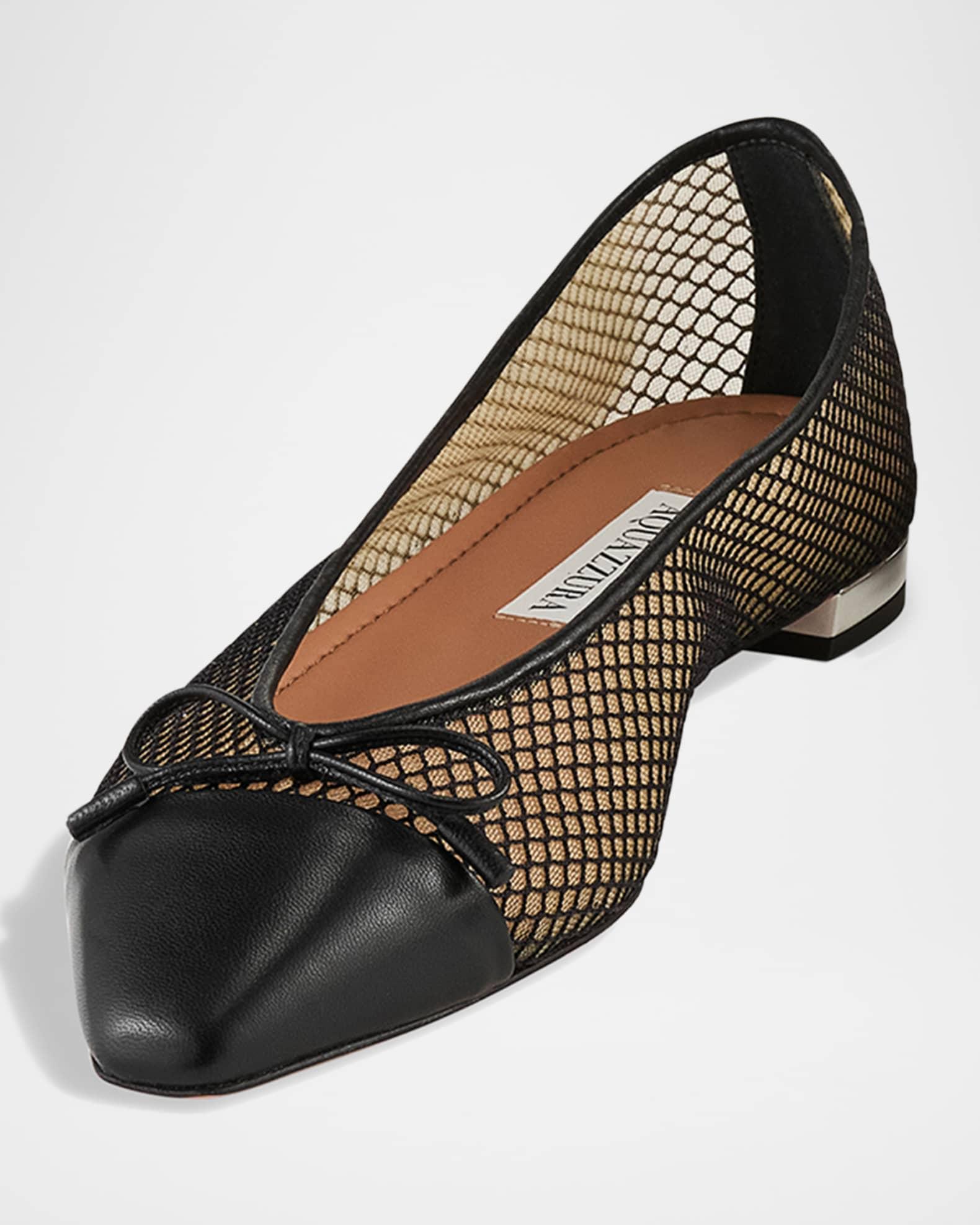 Gioia Mesh Net Cap-Toe Ballerina Flats Product Image