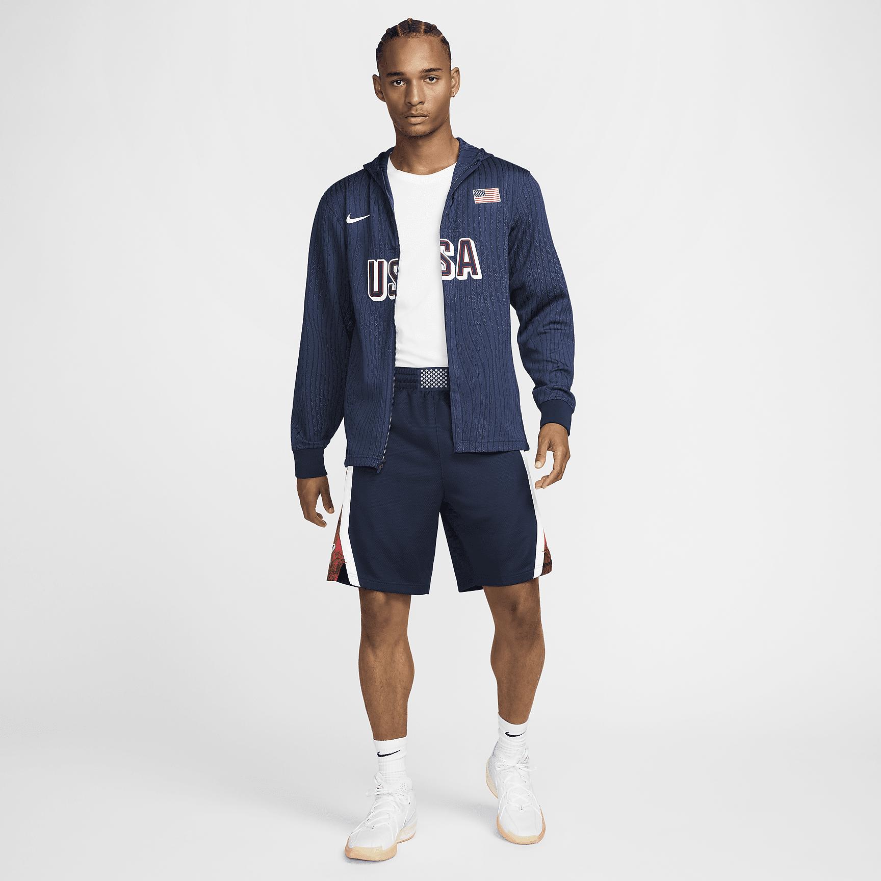 USA Nike Men's Dri-FIT ADV Basketball Game Jacket Product Image