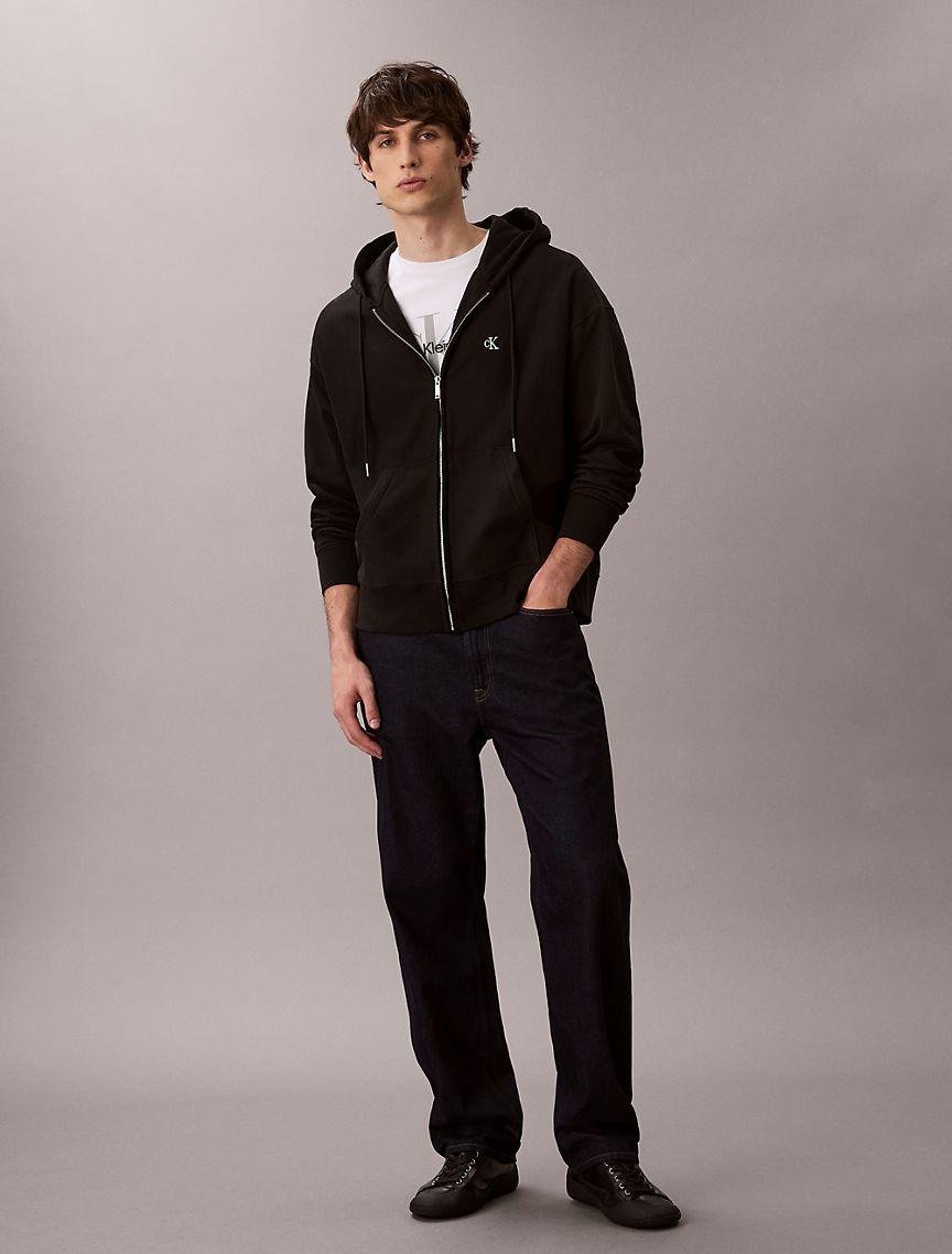 Premium Terry Relaxed Zip Hoodie Product Image