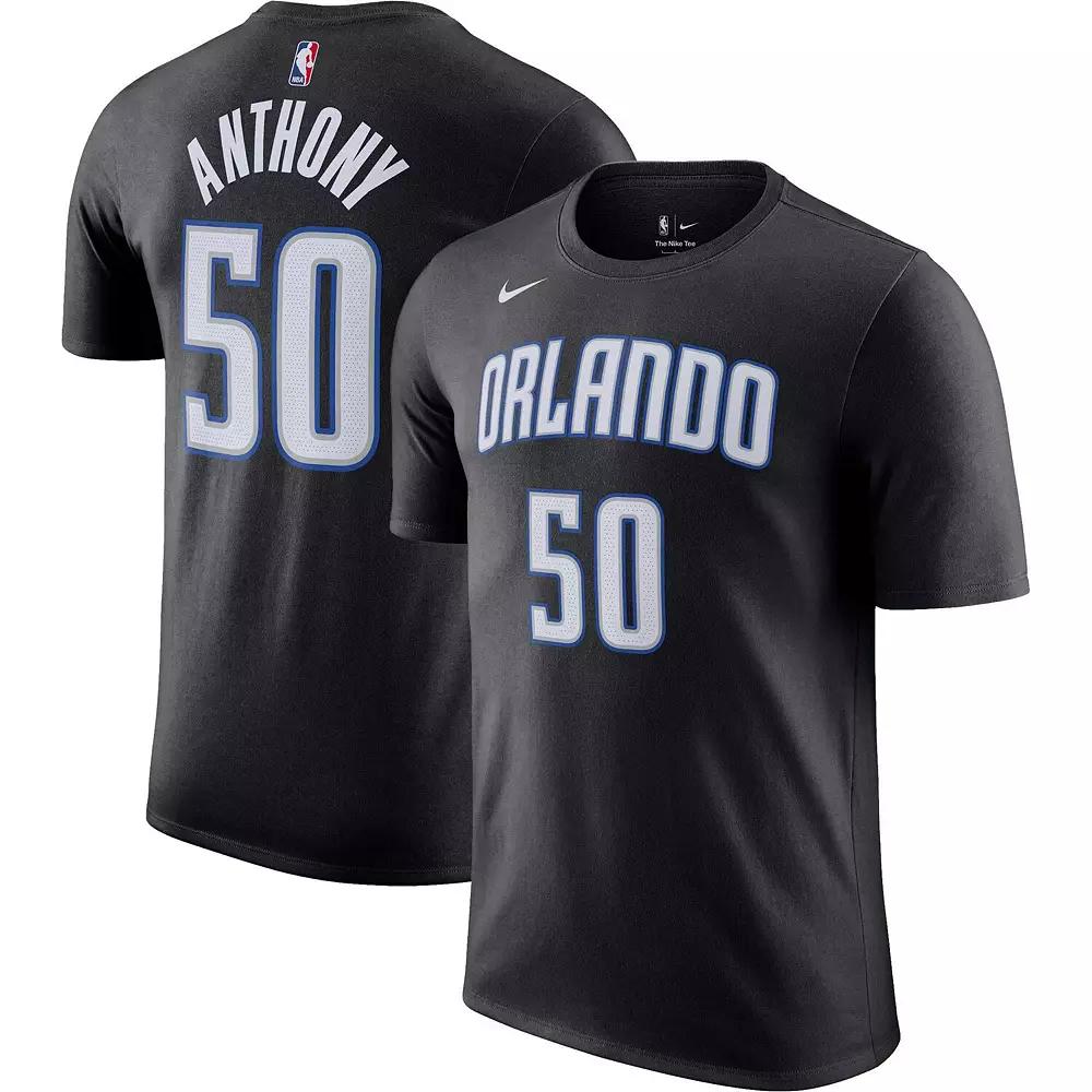 Men's Nike Cole Anthony Black Orlando Magic Icon 2022/23 Name & Number T-Shirt,  Product Image