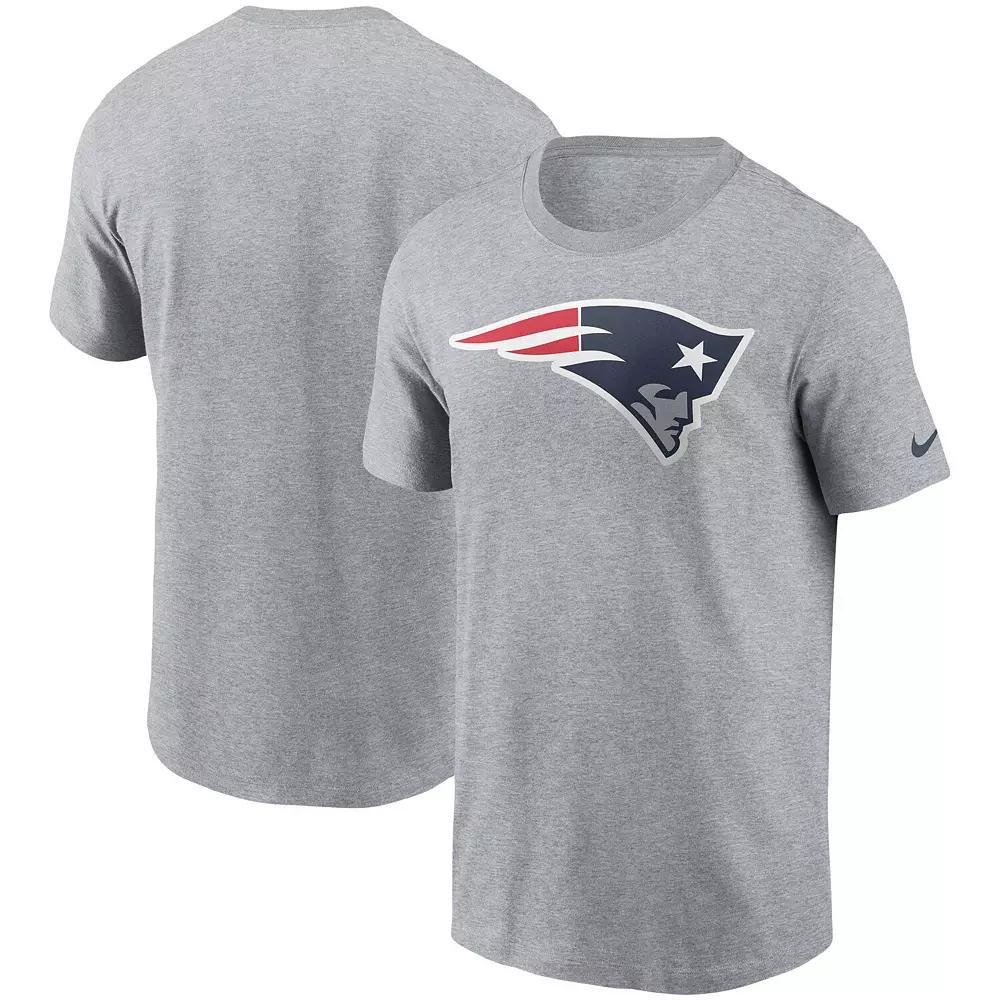 Men's Nike  Gray New England Patriots Logo Essential T-Shirt, Size: 2XL, Grey Product Image