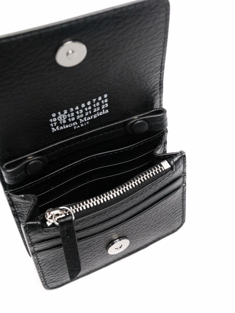 four-stitch leather chain wallet Product Image