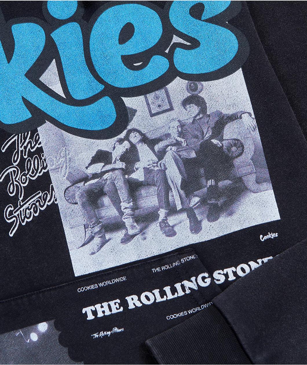 Cookies x The Rolling Stones Arch Black Wash Hoodie Product Image