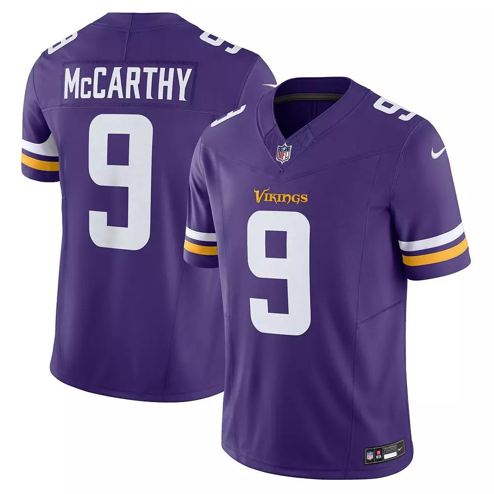Men's Nike J.J. McCarthy Purple Minnesota Vikings Vapor F.U.S.E. Limited Jersey,  Product Image